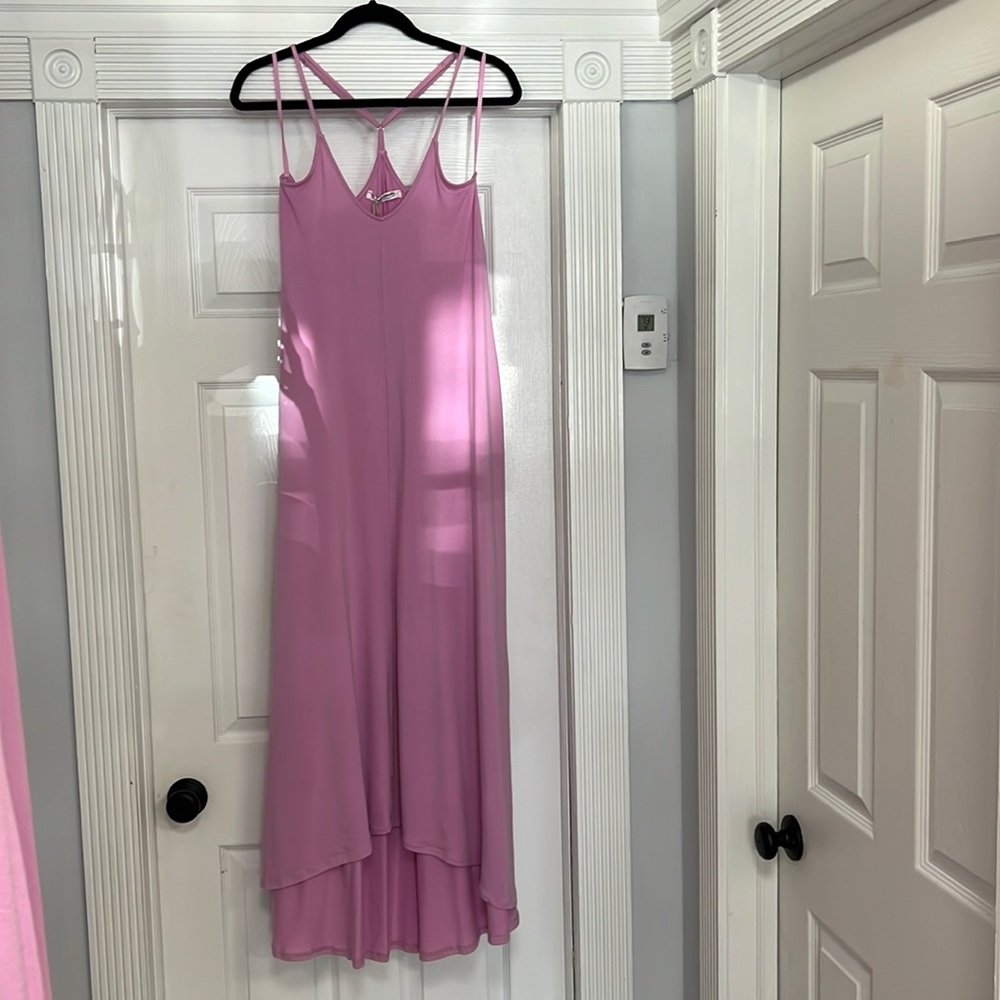 NWT Groceries Apparel Sophia Hi Low Maxi Soft Organic Cotton Dress XS Small